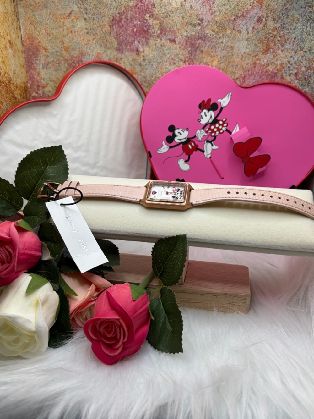 Limited Disney x Fossil Rose Gold Minnie Mouse Watch 25 of 1414 made - Picture 5 of 11